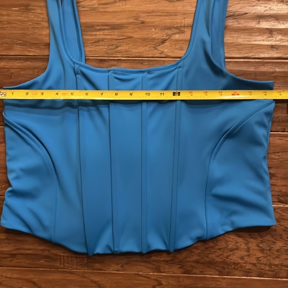 Express Body Contour Blue Corset Top Size XL - Picture 4 of 8